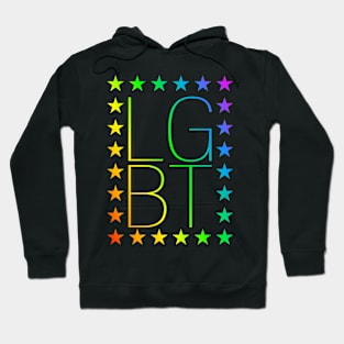 LGBT rainbow stars gay lesbian Hoodie